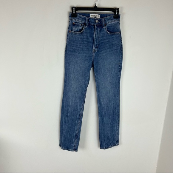Abercrombie & Fitch Ultra High Rise Ankle Straight Jean Size 24 / 00 - Picture 3 of 6
